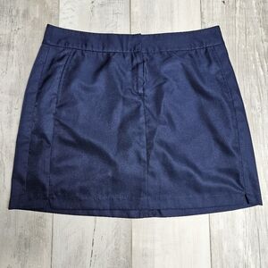 IZOD Womens Golf Tennis Pickle Ball Skort Skirt Pockets 10 Navy‎ Country Style
